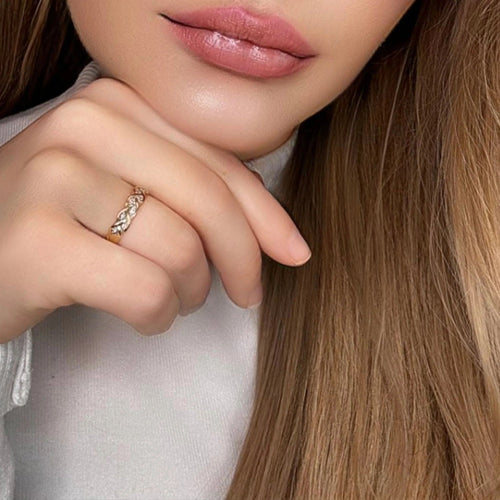 Bague Alliance Or Jaune 18 k & Diamants 58 Facettes 22-GS35676-3