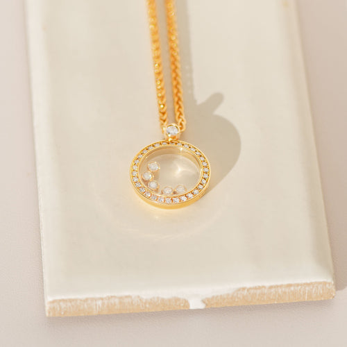 Collier Chopard - Collier Happy Diamonds en or 18 carats et diamants 0,66 ct 58 Facettes 3289