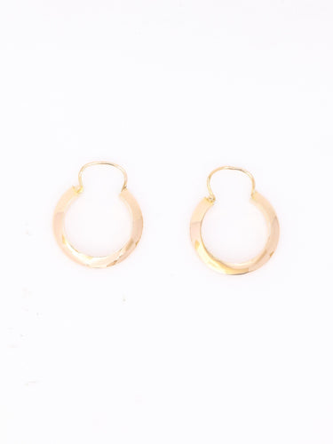 Boucles d'oreilles Créoles vintage or rose 58 Facettes 1173.3