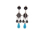 Boucles d'oreilles Boucles d'oreilles onyx, diamants et turquoises 58 Facettes 27762dv