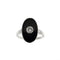 Bague 56 Bague Art Déco avec onyx et diamants 58 Facettes 37817