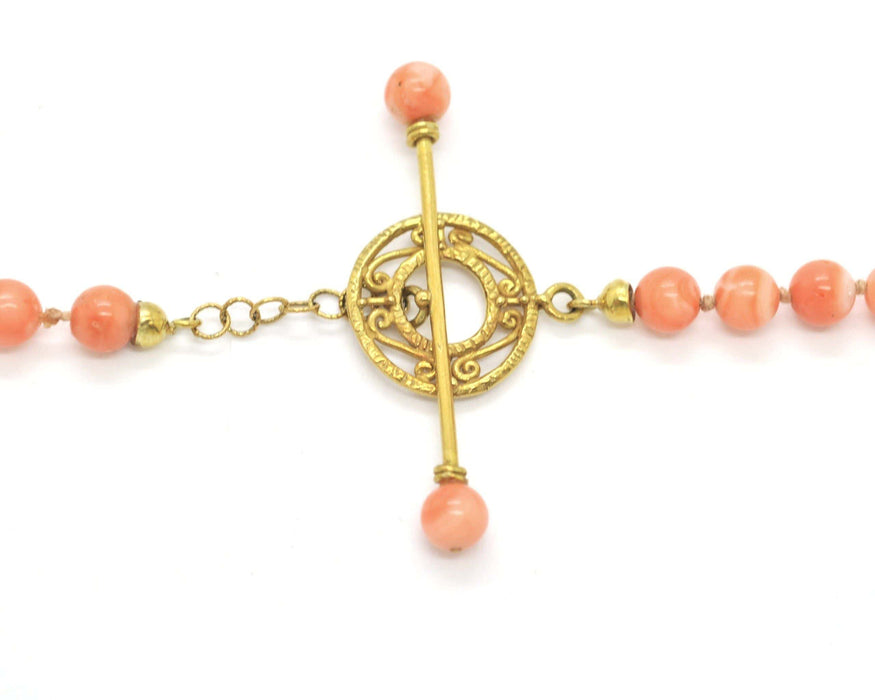 Collier Collier de corail des profondeurs avec fermoir en or 58 Facettes