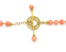 Collier Collier de corail des profondeurs avec fermoir en or 58 Facettes