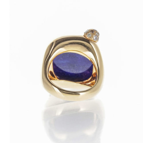 Bague 54 POMELLATO - Bague Portrait Or Rose et Lapis-Lazuli 58 Facettes 2.18501