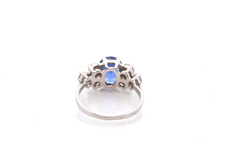 Bague 51.5 Bague saphir de 2,04cts et diamants 58 Facettes 26648-27094