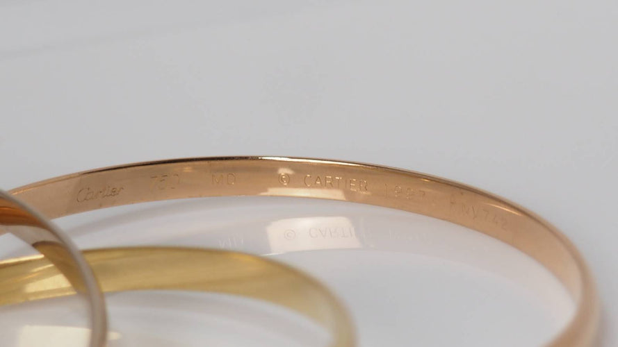 Bracelet Trinity de Cartier d'occasion trois ors 58 Facettes 31245