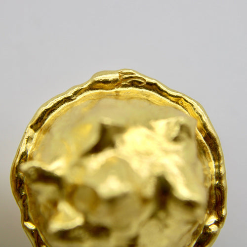 Boucles d'oreilles Boucles d'oreilles vintage modernes en or 22 carats Jean Mahie 58 Facettes