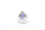 Bague 53 Bague saphir de 4,26cts et diamants 58 Facettes 26689-26823