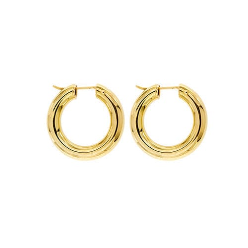 Boucles d'oreilles Boucles d'oreilles créoles bombées 58 Facettes 37697