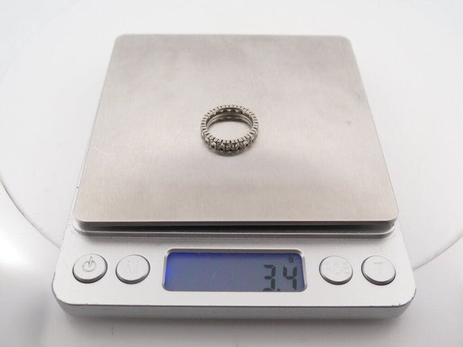 Bague 49 bague alliance pavage complet 20 diamants en platine 58 Facettes 261951