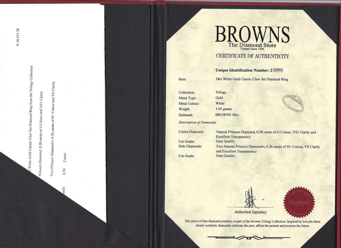 Bague Bague Trilogie CT 0,54 58 Facettes 5501