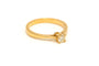 Bague 52 Solitaire en or jaune serti d'un diamant 58 Facettes 19410