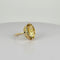 Bague Bague solitaire citrine ovale facettée en or jaune 14k 58 Facettes 2511012