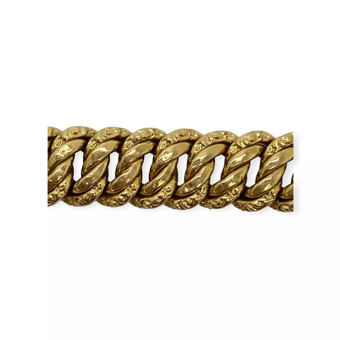 Bracelet Bracelet or jaune maille américaine 58 Facettes 330066055