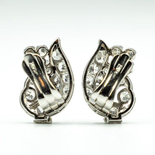 Boucles d'oreilles Boucles d'oreilles platine diamants 58 Facettes A880002