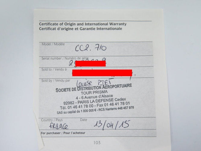 Montre montre HERMES cape cod double tour tgm cc2.710 40 mm quartz 58 Facettes 265761