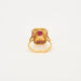 Bague Bague Octogonale en or jaune, rubis, diamants 58 Facettes 1