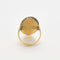 Bague 52 Bague marquise or jaune rubis perles 58 Facettes