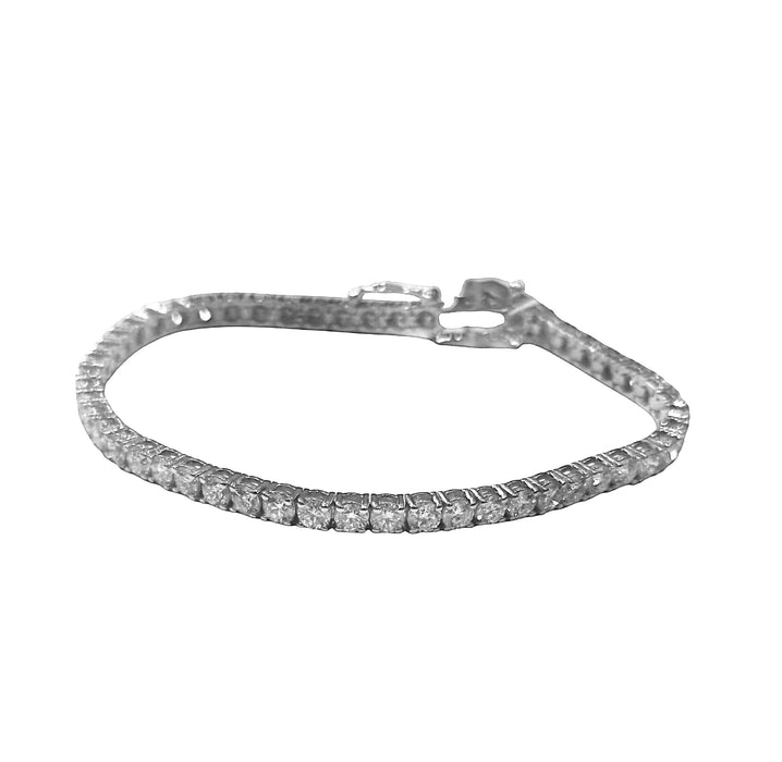 Pulsera Tennis de diamantes en oro blanco de 6,01 ct