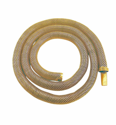 Collier Collier vintage maille tubogas en or 18 carats 58 Facettes