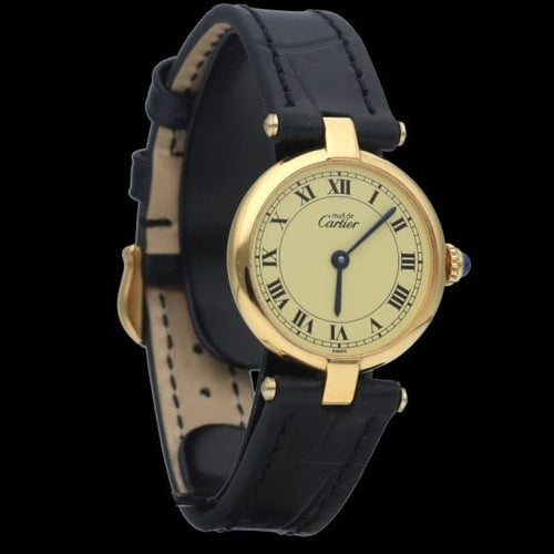Cartier Must De Horloge Cartier Verguld zilver 