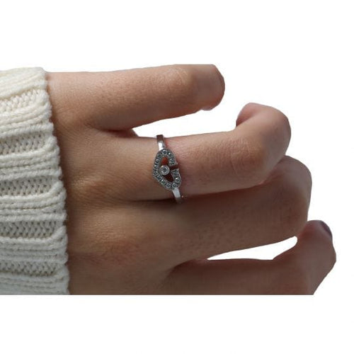 Bague 54 Cartier 'Hearts &Amp; Symbols'  'C Heart' 58 Facettes 1799