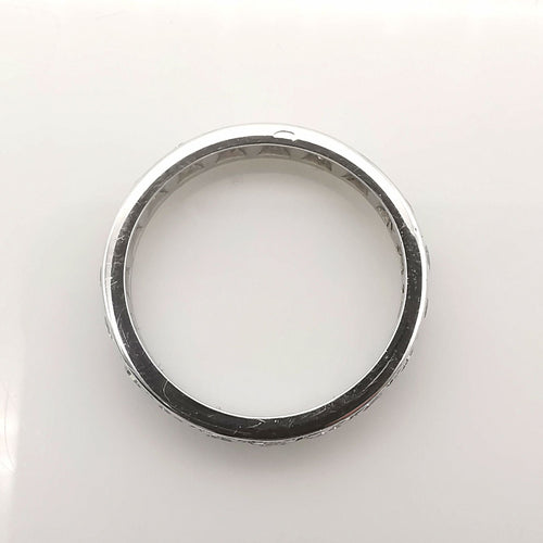 Bague 50 Alliance américaine or blanc et Diamants 58 Facettes