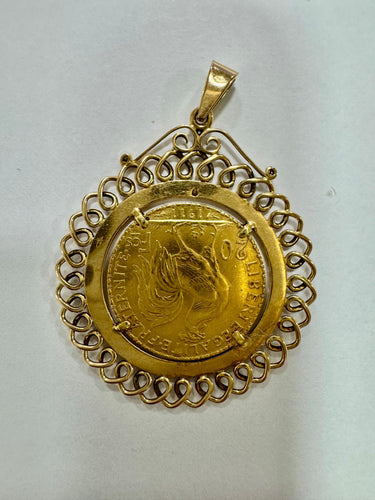 Pendentif Pendentif or jaune pièce Napoléon 58 Facettes