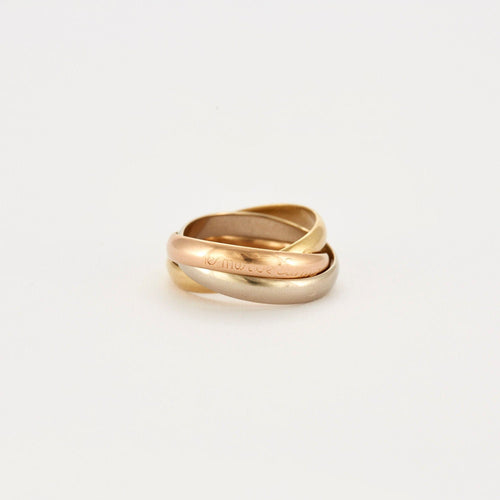Bague 55 CARTIER - Bague Trinity 3 ors moyen modèle 58 Facettes