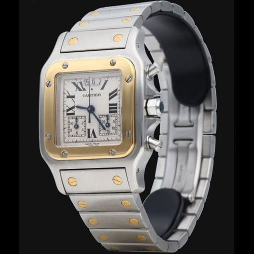 Montre Cartier Montre Santos Galbee Chronograph 58 Facettes MT42322