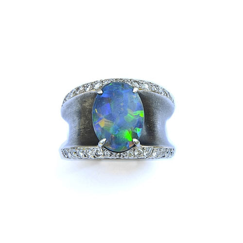 Bague 51 Lorenz Baümer - Bague opale - Création des années 1990–2000 58 Facettes 189