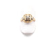 Bague 54 Bague en or jaune et or blanc avec diamant 58 Facettes