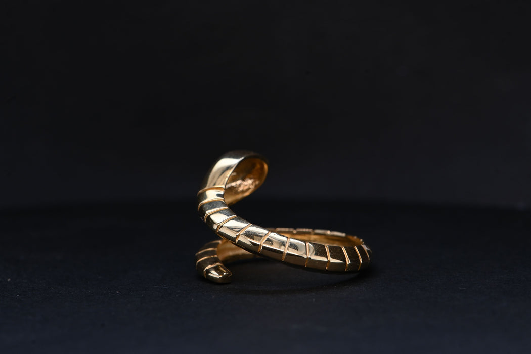 Anillo de serpiente de oro