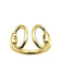 Bague 54-55 HERMES. Collection "Nausicaa", bague or jaune 18K 58 Facettes