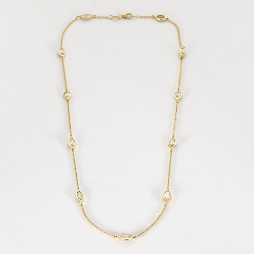 Collier Collier en or jaune et diamants 58 Facettes LJBAV6