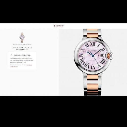 Montre Cartier Montre Ballon Bleu 36Mm 58 Facettes MT42917