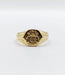 Bague 52 Chevalière or jaune armoiries françaises (circa 1900) 58 Facettes A04475