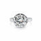 Bague 52 Bague Solitaire or blanc et diamant 2.40 carats 58 Facettes