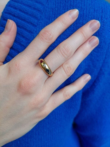 Bague Bague Jonc - Rubis, saphir et diamants 58 Facettes 082811