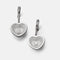 Boucles d'oreilles CHOPARD - Boucles d'oreilles cœur Happy Diamonds en or blanc et diamants 58 Facettes