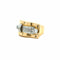 Bague 54 Bague TANK sertie de diamants 58 Facettes