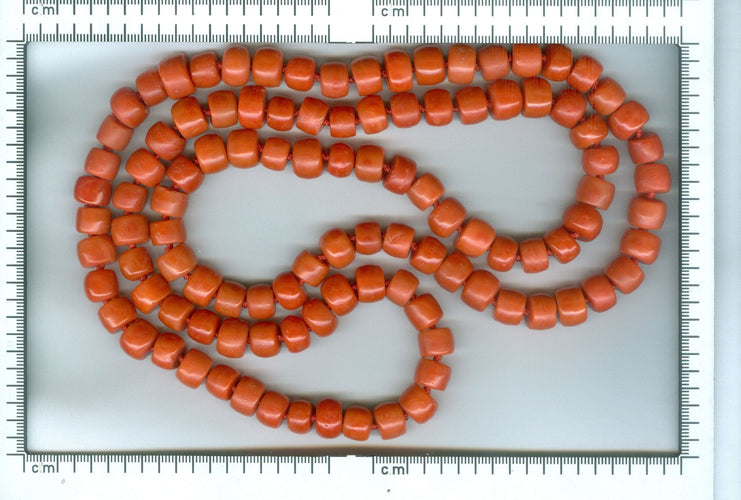 Collier Échos de l'Éveil : Collier de Corail Sanglant 58 Facettes 19262-0321