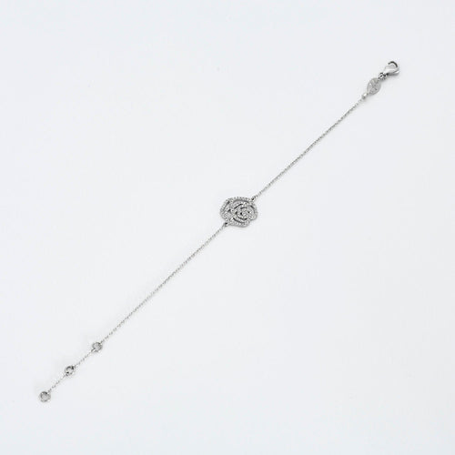 Bracelet Bracelet or gris avec diamants 58 Facettes L3