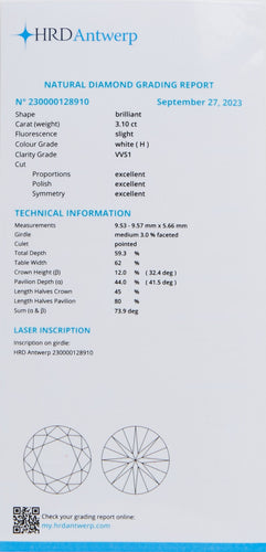 Bague BAGUE SOLITAIRE DIAMANT 3,1 CT 58 Facettes RÉF SOLITAIRE