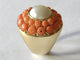 Bague 50.5 Bague Or, perle & corail 58 Facettes 626374