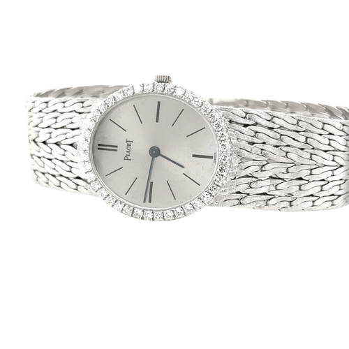 Montre Piaget - Montre Ovale en Or Blanc 58 Facettes 1.0000126/1