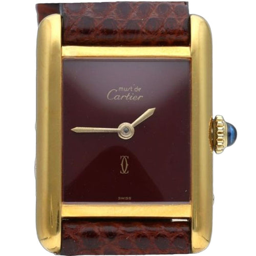 Montre Cartier Montre Tank Vermeil 58 Facettes MT42362