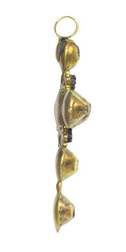 Pendentif L'élégance de l'Antiquité : la croix géorgienne en or et diamants 58 Facettes 22132-0319