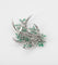 Broche Broche émeraudes et diamants 58 Facettes