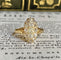 Bague 55 Bague ancienne en or jaune et diamants 58 Facettes 154